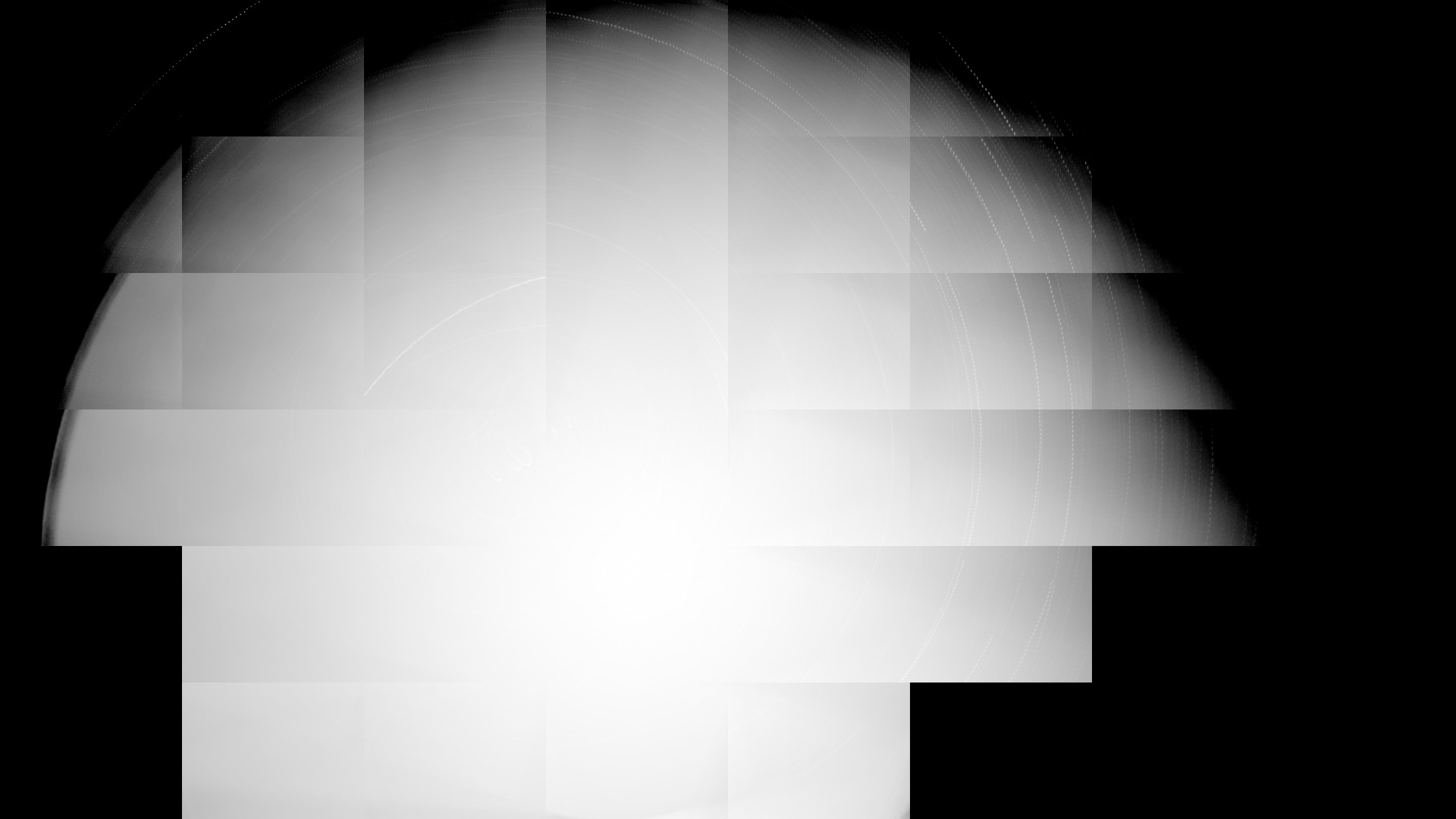 pole-derotated stack (darkest window)