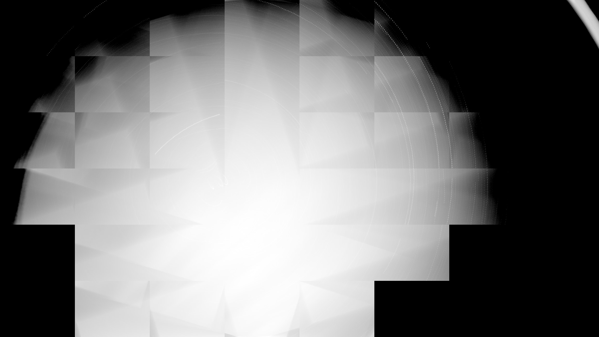 pole-derotated stack (darkest window)