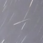 Single Perseid on the peak night
